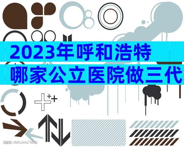 2023年呼和浩特哪家公立医院做三代试管婴儿成功率高？