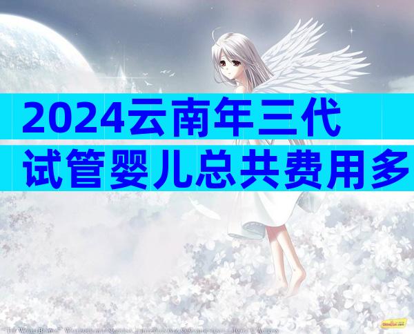 2024云南年三代试管婴儿总共费用多少？推荐相关试管婴儿医院？