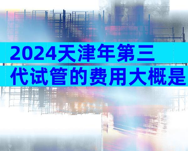 2024天津年第三代试管的费用大概是多少？