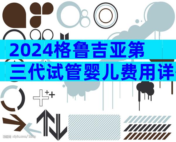 2024格鲁吉亚第三代试管婴儿费用详情介绍，三代试管婴儿费用清单