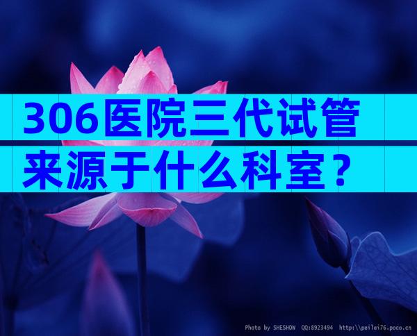 306医院三代试管来源于什么科室？