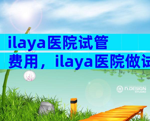 ilaya医院试管费用，ilaya医院做试管多少钱？