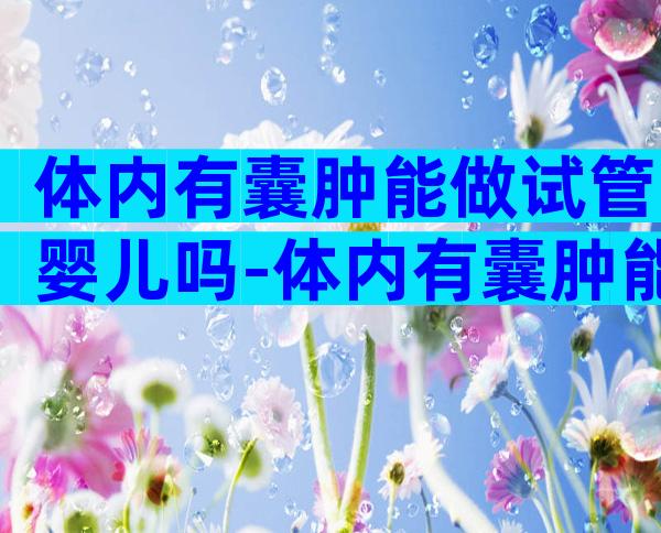 体内有囊肿能做试管婴儿吗-体内有囊肿能做试管婴儿吗多少钱