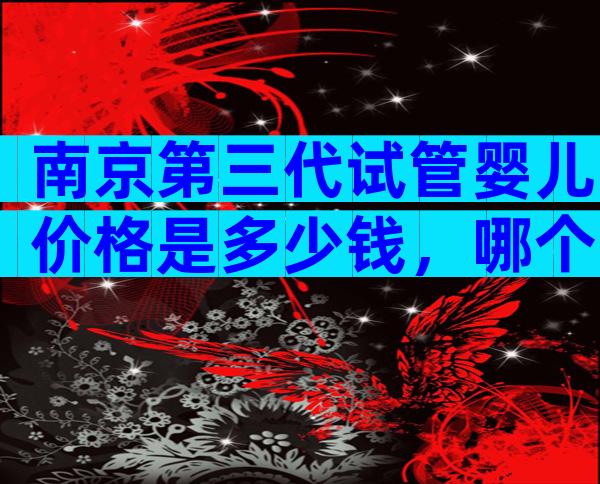 南京第三代试管婴儿价格是多少钱，哪个医院可以做？