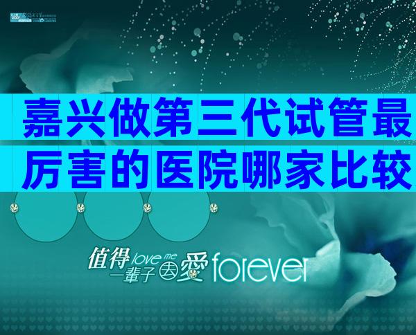 嘉兴做第三代试管最厉害的医院哪家比较好，内附费用清单