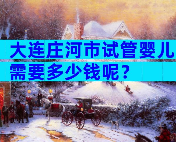 大连庄河市试管婴儿需要多少钱呢？