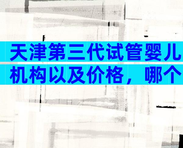 天津第三代试管婴儿机构以及价格，哪个医院不用排队