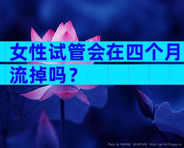 女性试管会在四个月流掉吗？