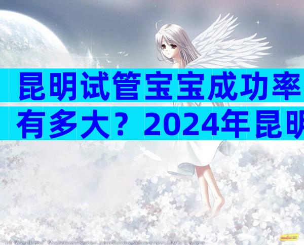 昆明试管宝宝成功率有多大？2024年昆明试管婴儿费用大约多少？