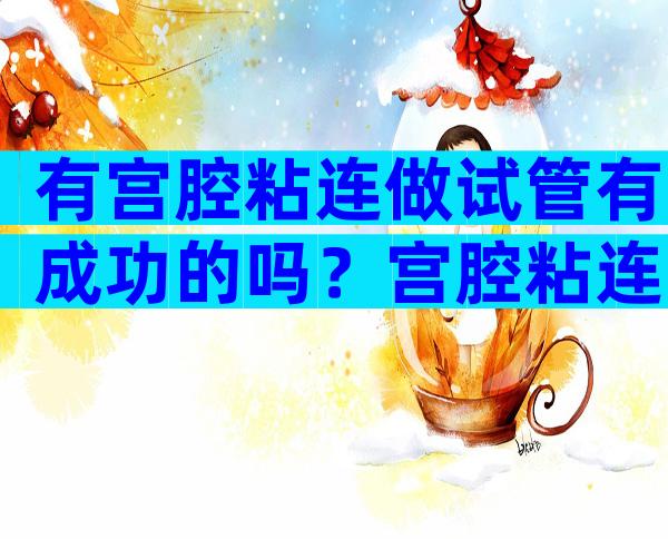 有宫腔粘连做试管有成功的吗？宫腔粘连试管婴儿成功