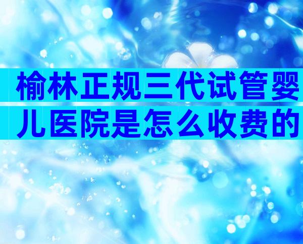 榆林正规三代试管婴儿医院是怎么收费的？影响费用的因素有哪些？