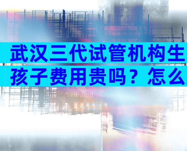 武汉三代试管机构生孩子费用贵吗？怎么知道哪家机构比较靠谱呢