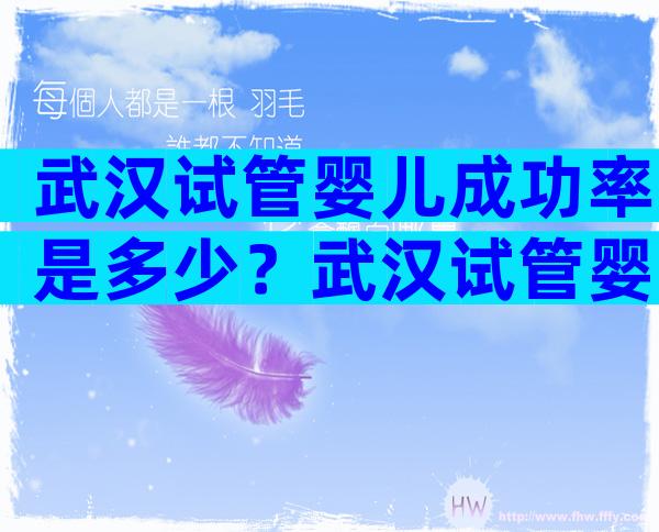 武汉试管婴儿成功率是多少？武汉试管婴儿医院排名