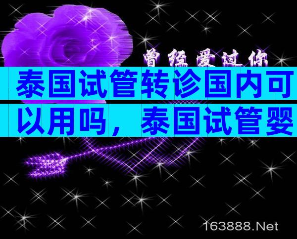 泰国试管转诊国内可以用吗，泰国试管婴儿国内可以做吗