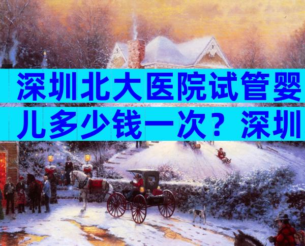 深圳北大医院试管婴儿多少钱一次？深圳北大医院试管费用多少钱？