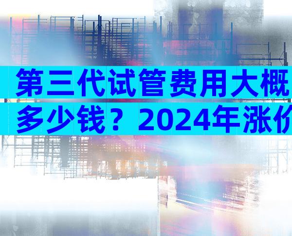 第三代试管费用大概多少钱？2024年涨价了没有？