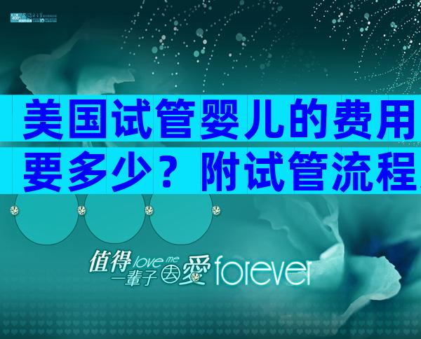 美国试管婴儿的费用要多少？附试管流程怎么样？