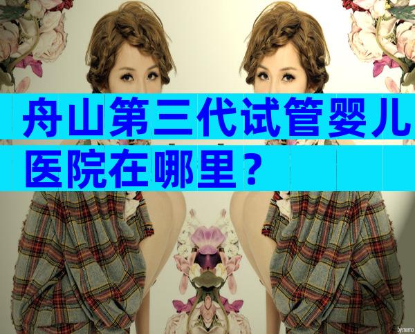 舟山第三代试管婴儿医院在哪里？