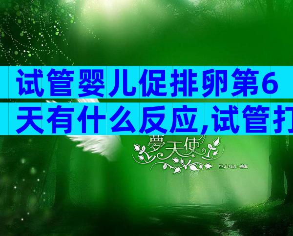 试管婴儿促排卵第6天有什么反应,试管打促卵针第六天的进展