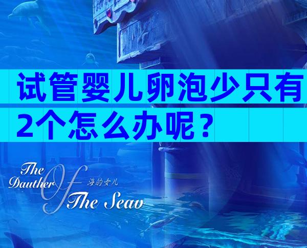 试管婴儿卵泡少只有2个怎么办呢？