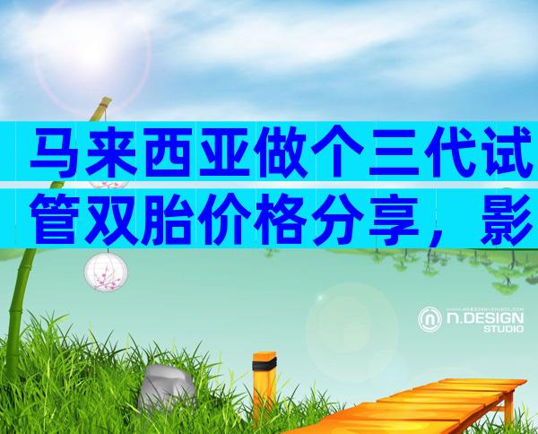 马来西亚做个三代试管双胎价格分享，影响成功率吗