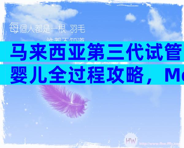 马来西亚第三代试管婴儿全过程攻略，Metro美都试管步骤这么简单！